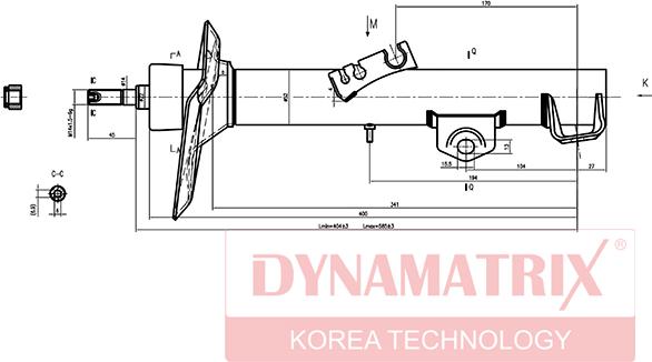 Dynamatrix DSA333910 - Shock Absorber www.autospares.lv