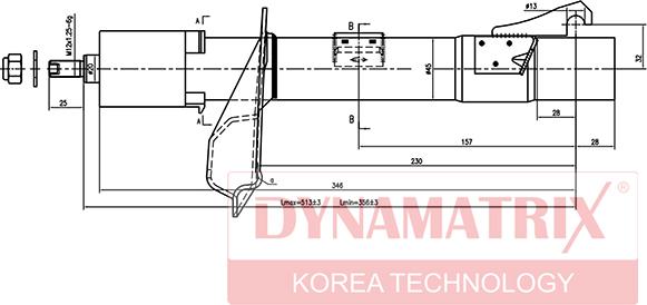 Dynamatrix DSA333709 - Shock Absorber www.autospares.lv