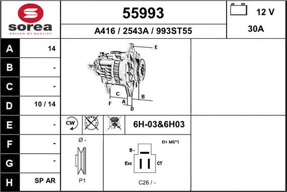 EAI 55993 - Ģenerators autospares.lv