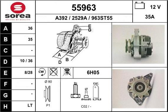 EAI 55963 - Alternator www.autospares.lv