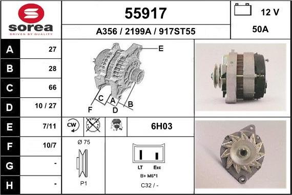 EAI 55917 - Ģenerators autospares.lv