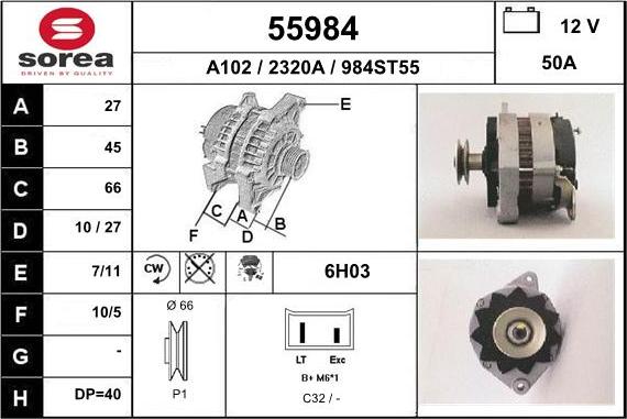 EAI 55984 - Ģenerators autospares.lv