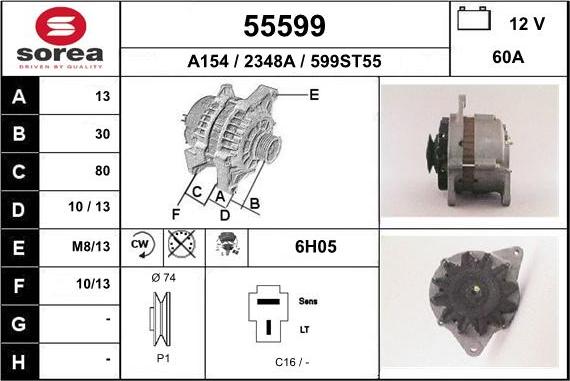 EAI 55599 - Ģenerators autospares.lv