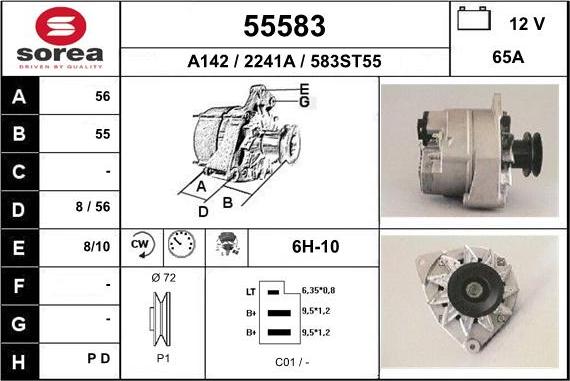 EAI 55583 - Ģenerators www.autospares.lv