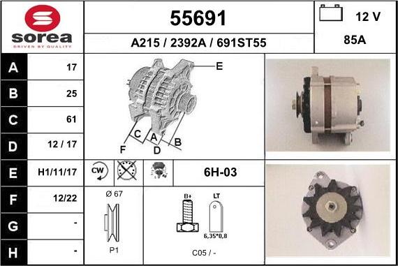 EAI 55691 - Ģenerators autospares.lv