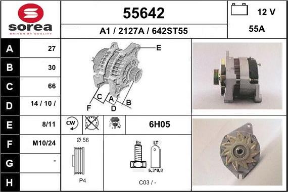 EAI 55642 - Ģenerators www.autospares.lv