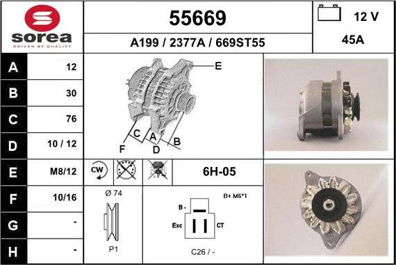 EAI 55669 - Ģenerators www.autospares.lv