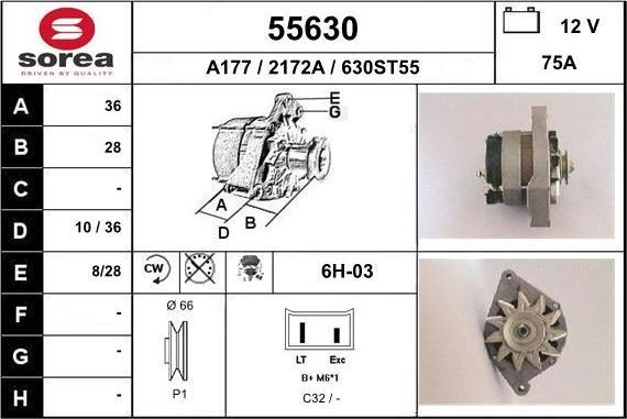 EAI 55630 - Ģenerators www.autospares.lv