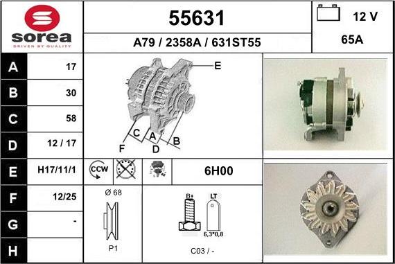 EAI 55631 - Ģenerators autospares.lv