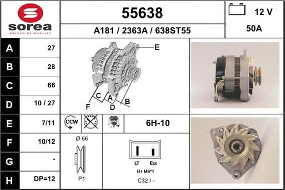 EAI 55638 - Ģenerators autospares.lv