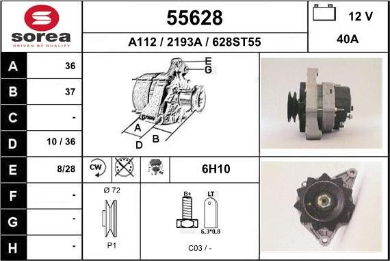 EAI 55628 - Ģenerators autospares.lv