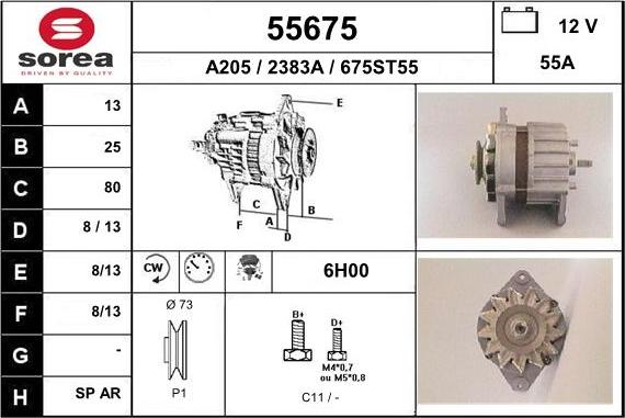 EAI 55675 - Ģenerators autospares.lv