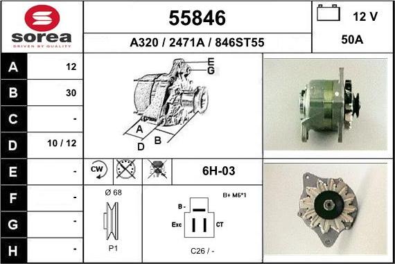 EAI 55846 - Alternator www.autospares.lv