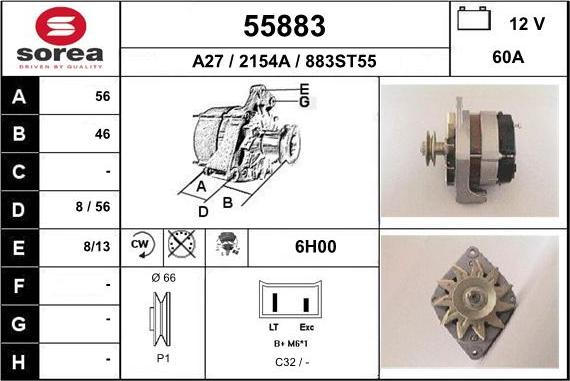 EAI 55883 - Ģenerators autospares.lv