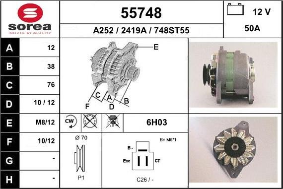 EAI 55748 - Ģenerators autospares.lv