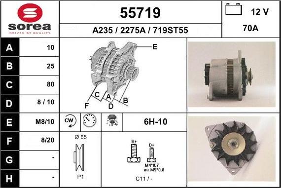 EAI 55719 - Alternator www.autospares.lv