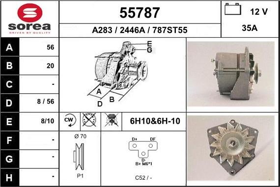 EAI 55787 - Alternator www.autospares.lv