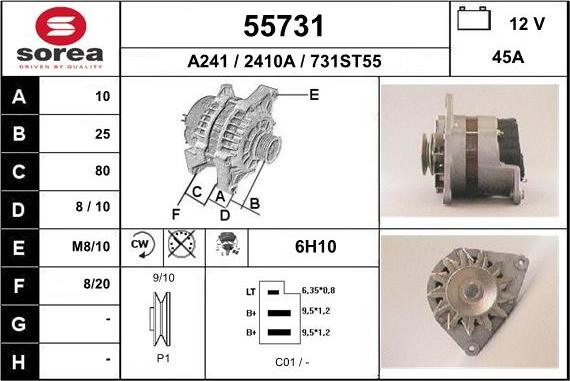 EAI 55731 - Ģenerators autospares.lv