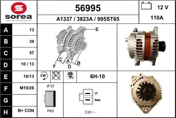 EAI 56995 - Ģenerators www.autospares.lv