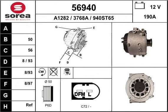 EAI 56940 - Ģenerators www.autospares.lv