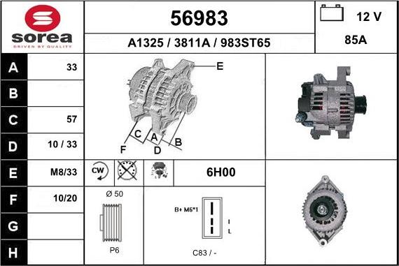 EAI 56983 - Ģenerators autospares.lv