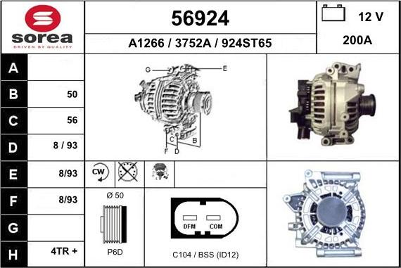 EAI 56924 - Alternator www.autospares.lv