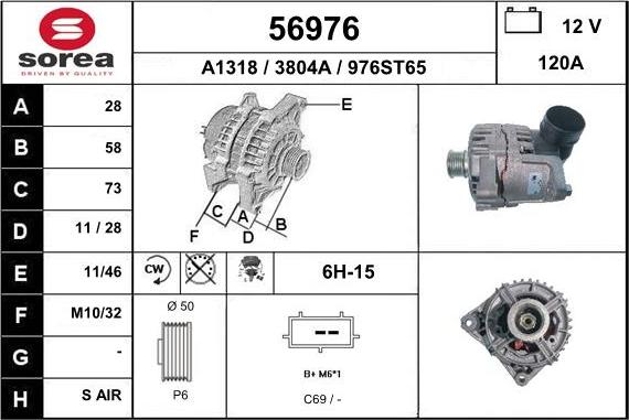 EAI 56976 - Alternator www.autospares.lv