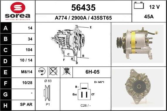 EAI 56435 - Ģenerators autospares.lv