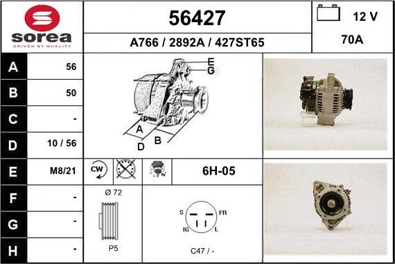 EAI 56427 - Ģenerators autospares.lv