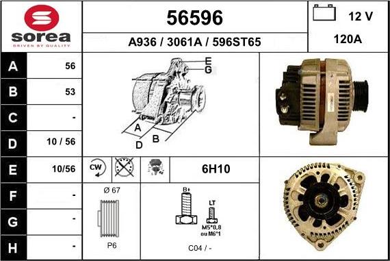 EAI 56596 - Ģenerators autospares.lv