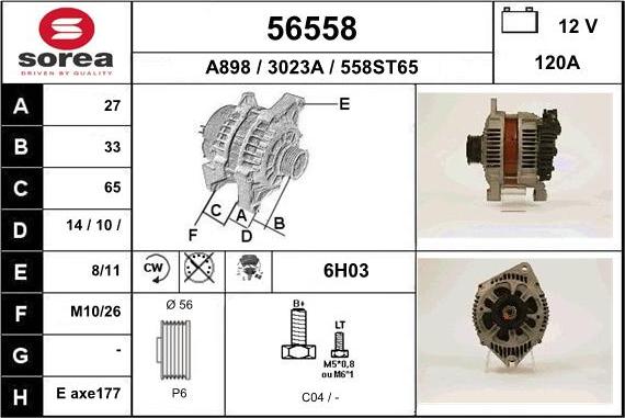 EAI 56558 - Ģenerators www.autospares.lv