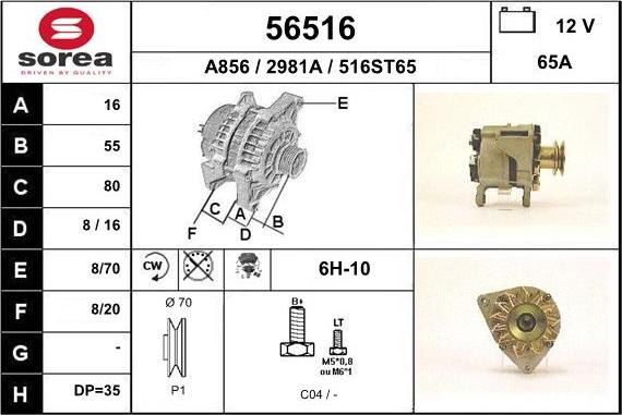 EAI 56516 - Ģenerators autospares.lv