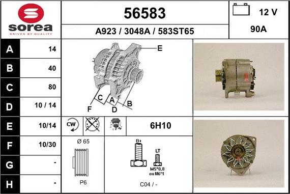 EAI 56583 - Ģenerators www.autospares.lv