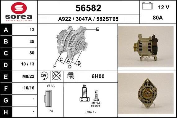 EAI 56582 - Ģenerators autospares.lv