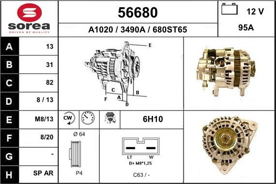 EAI 56680 - Ģenerators autospares.lv