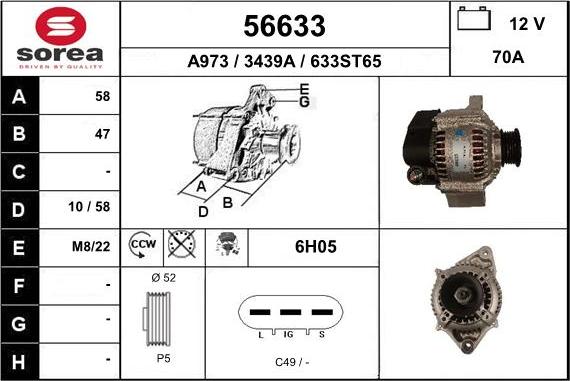 EAI 56633 - Ģenerators autospares.lv