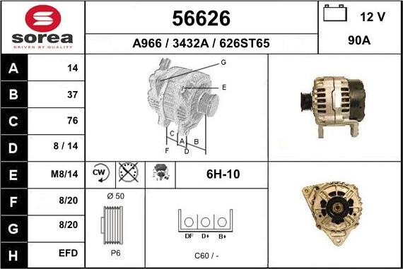 EAI 56626 - Ģenerators autospares.lv