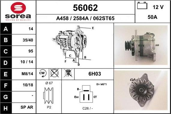 EAI 56062 - Ģenerators autospares.lv