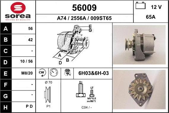 EAI 56009 - Ģenerators www.autospares.lv