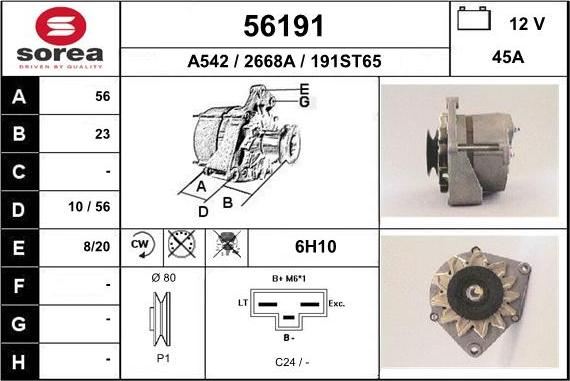 EAI 56191 - Ģenerators autospares.lv