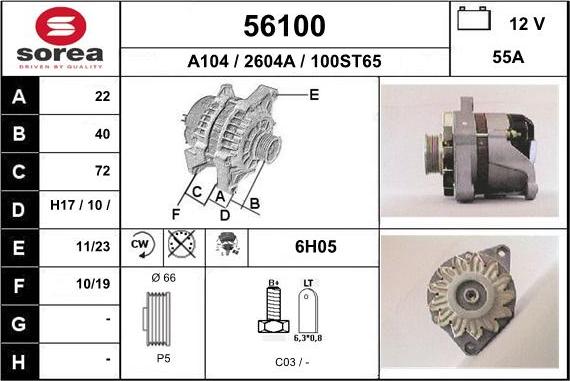 EAI 56100 - Ģenerators autospares.lv