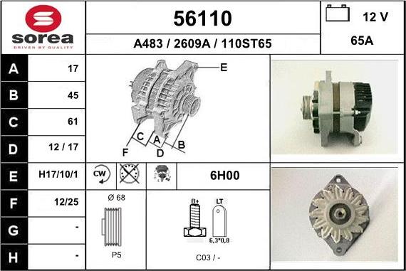 EAI 56110 - Ģenerators autospares.lv