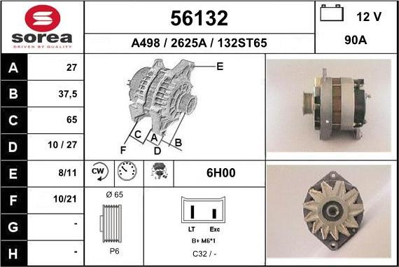 EAI 56132 - Ģenerators www.autospares.lv