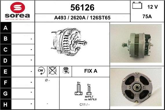 EAI 56126 - Alternator www.autospares.lv