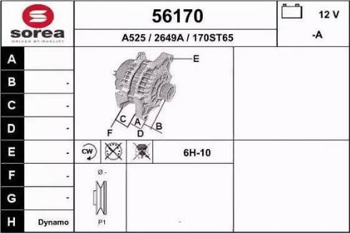 EAI 56170 - Ģenerators www.autospares.lv