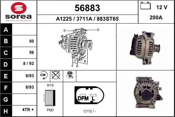 EAI 56883 - Alternator www.autospares.lv