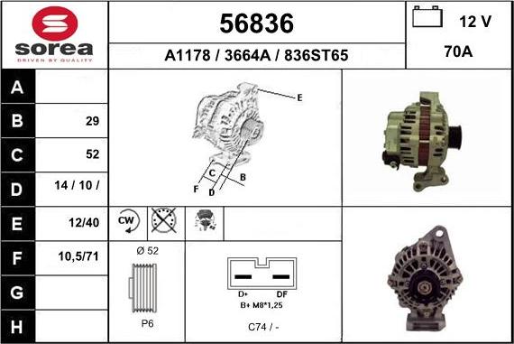 EAI 56836 - Ģenerators autospares.lv