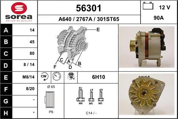 EAI 56301 - Ģenerators autospares.lv