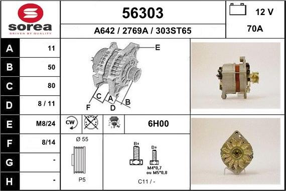 EAI 56303 - Ģenerators www.autospares.lv