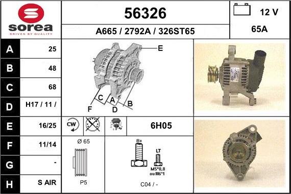 EAI 56326 - Ģenerators autospares.lv